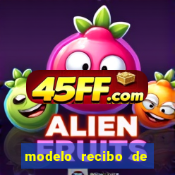 modelo recibo de pagamento word